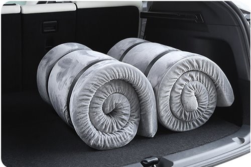 Tesla Model Y camping mattress is easy to store