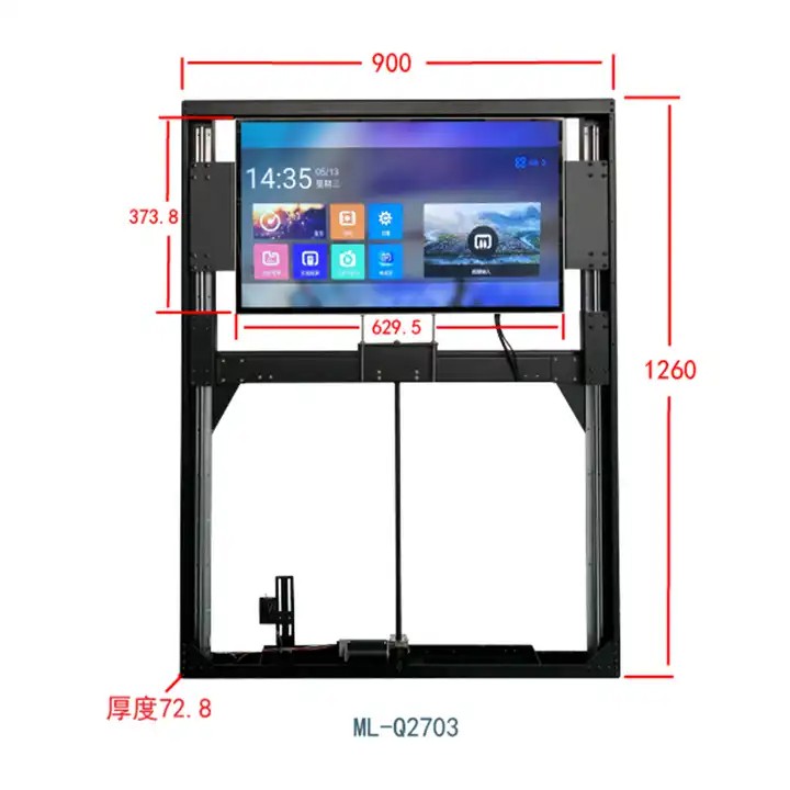 Lifting TV Mechanism for Partition of Luxury Van