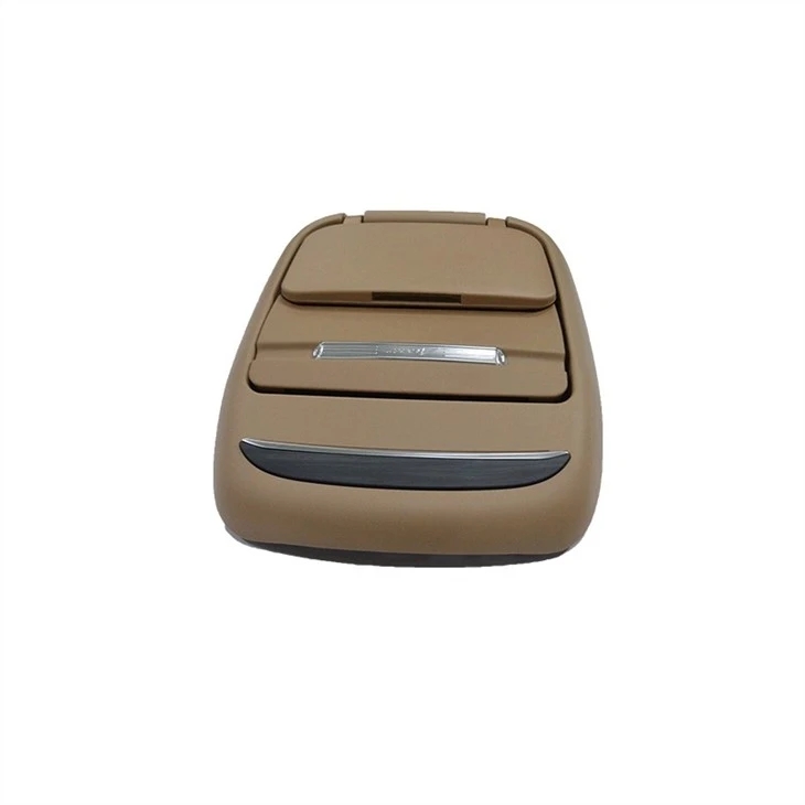 One-click electric retractable brown car modified seat back table